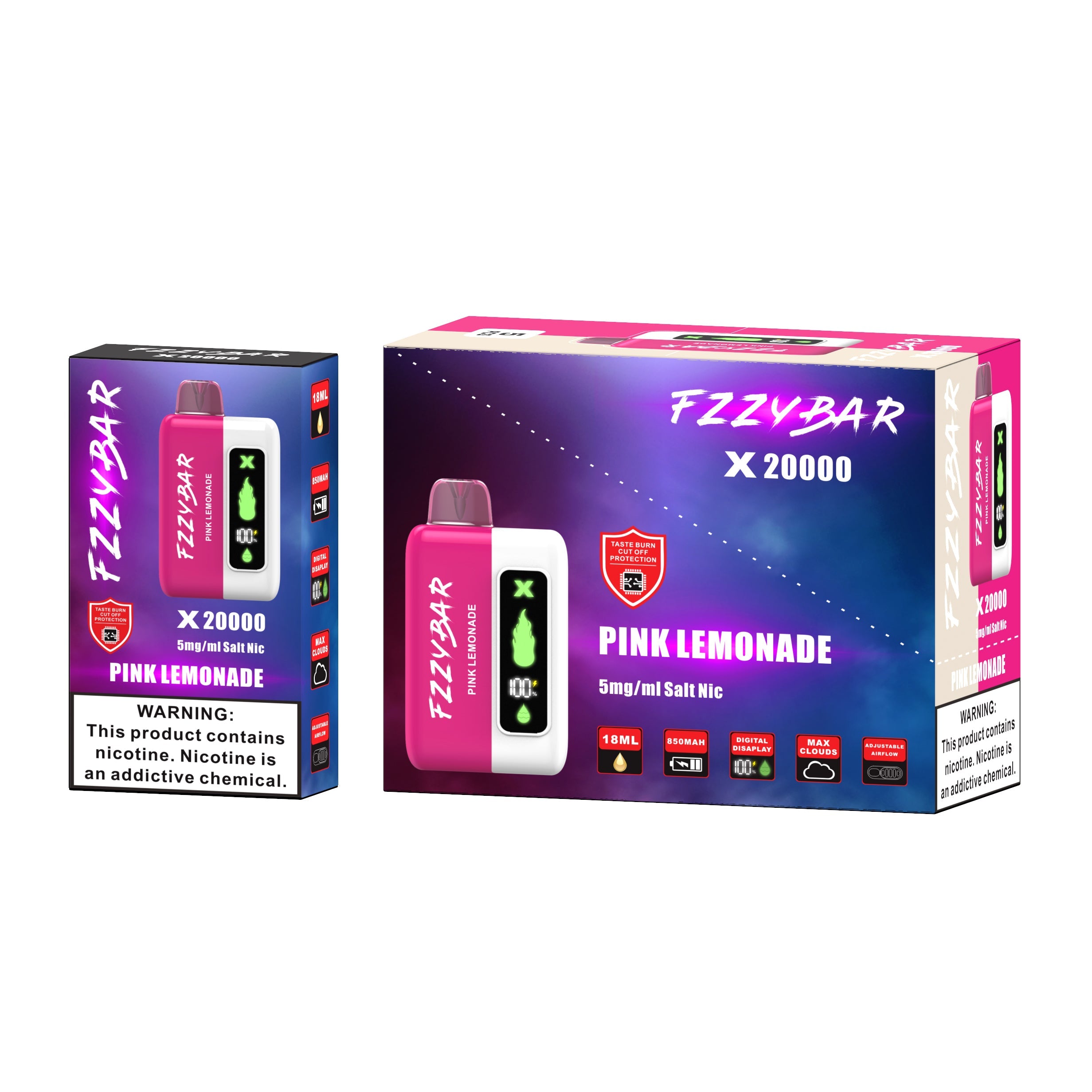 FZZYBAR X20000 Disposable E-Hookah Device – 20000 Puffs