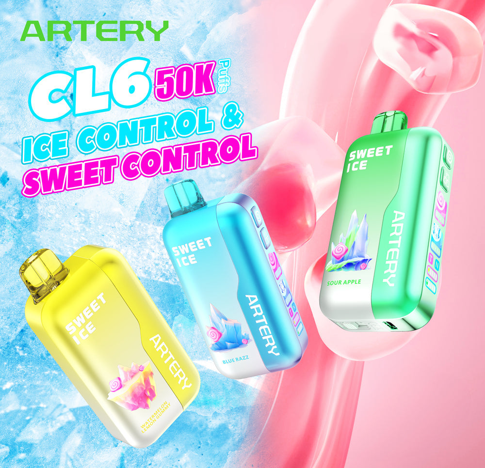 ARTERY CL6 Sweet & Ice Control Disposable Device - 50000 Puffs