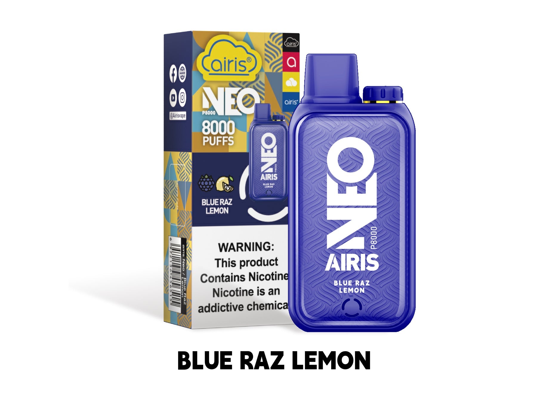 Airis Neo P8000 Disposable Vape - 8000 Puffs Airis Airis Neo P8000 Disposable Vape - 8000 Puffs