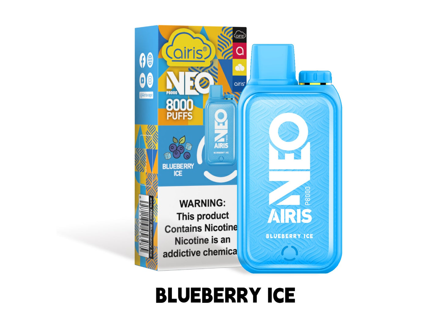 Airis Neo P8000 Disposable Vape - 8000 Puffs Airis Airis Neo P8000 Disposable Vape - 8000 Puffs