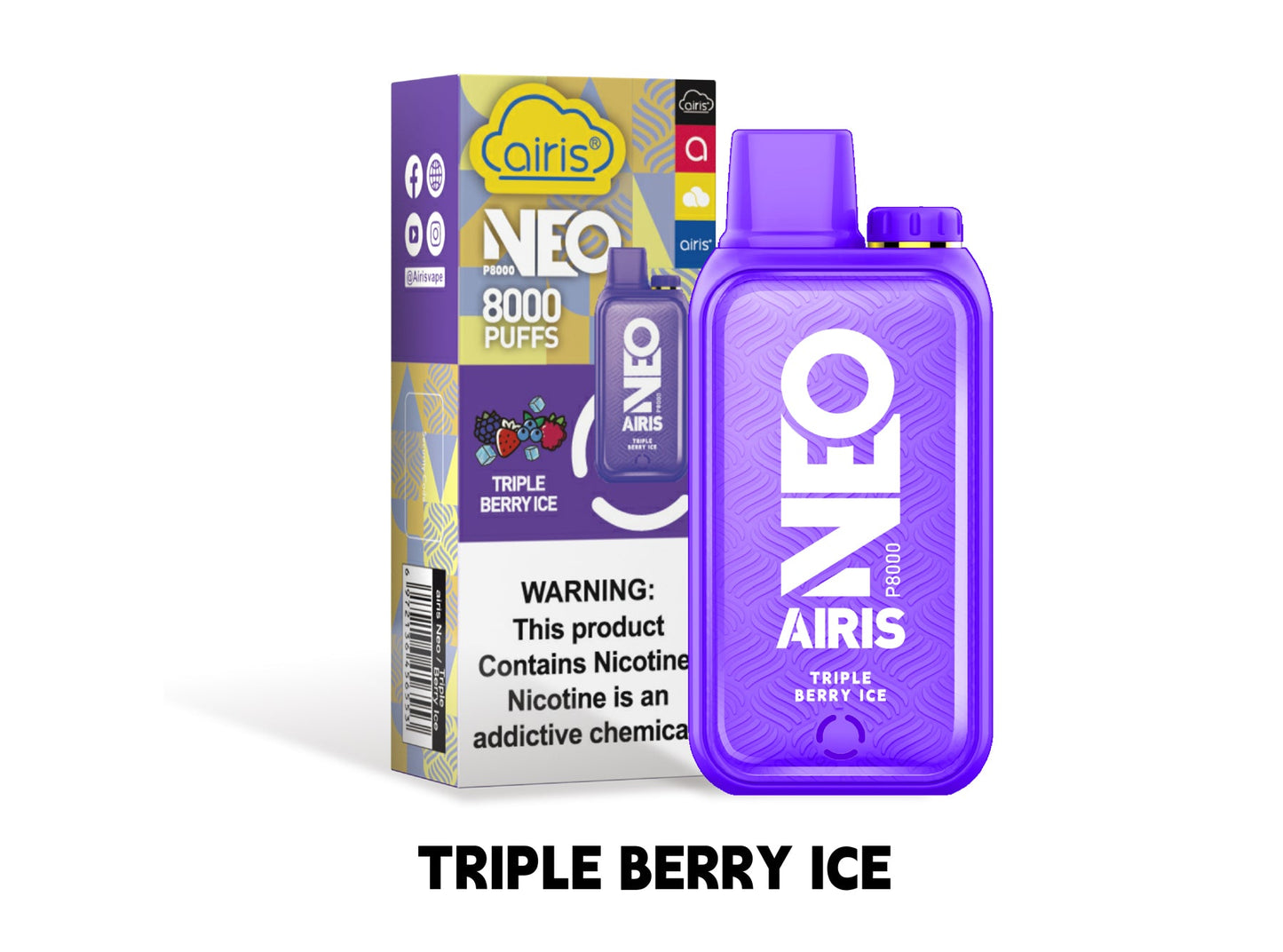 Airis Neo P8000 Disposable Vape - 8000 Puffs Airis Airis Neo P8000 Disposable Vape - 8000 Puffs