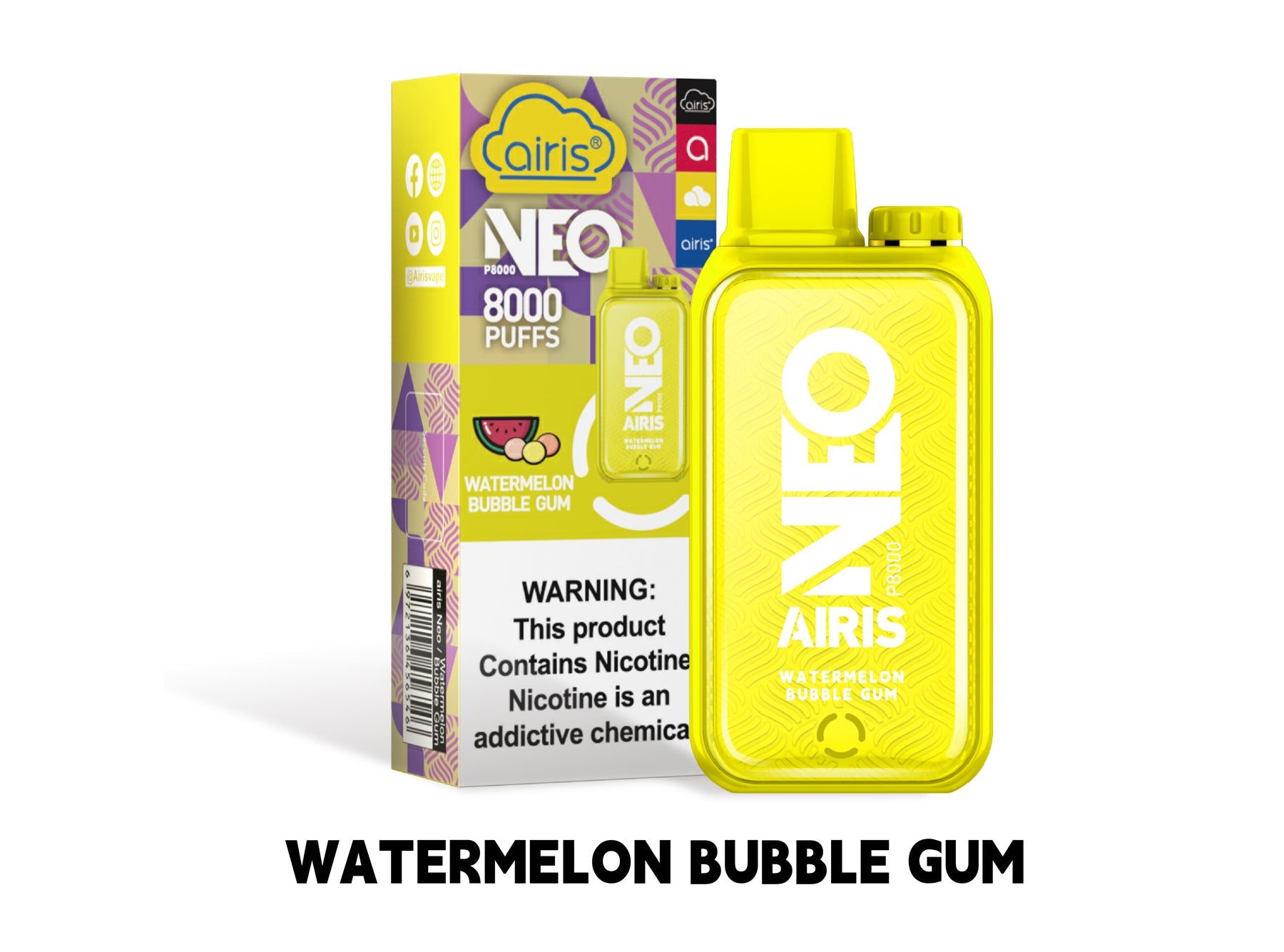 Airis Neo P8000 Disposable Vape - 8000 Puffs Airis Airis Neo P8000 Disposable Vape - 8000 Puffs