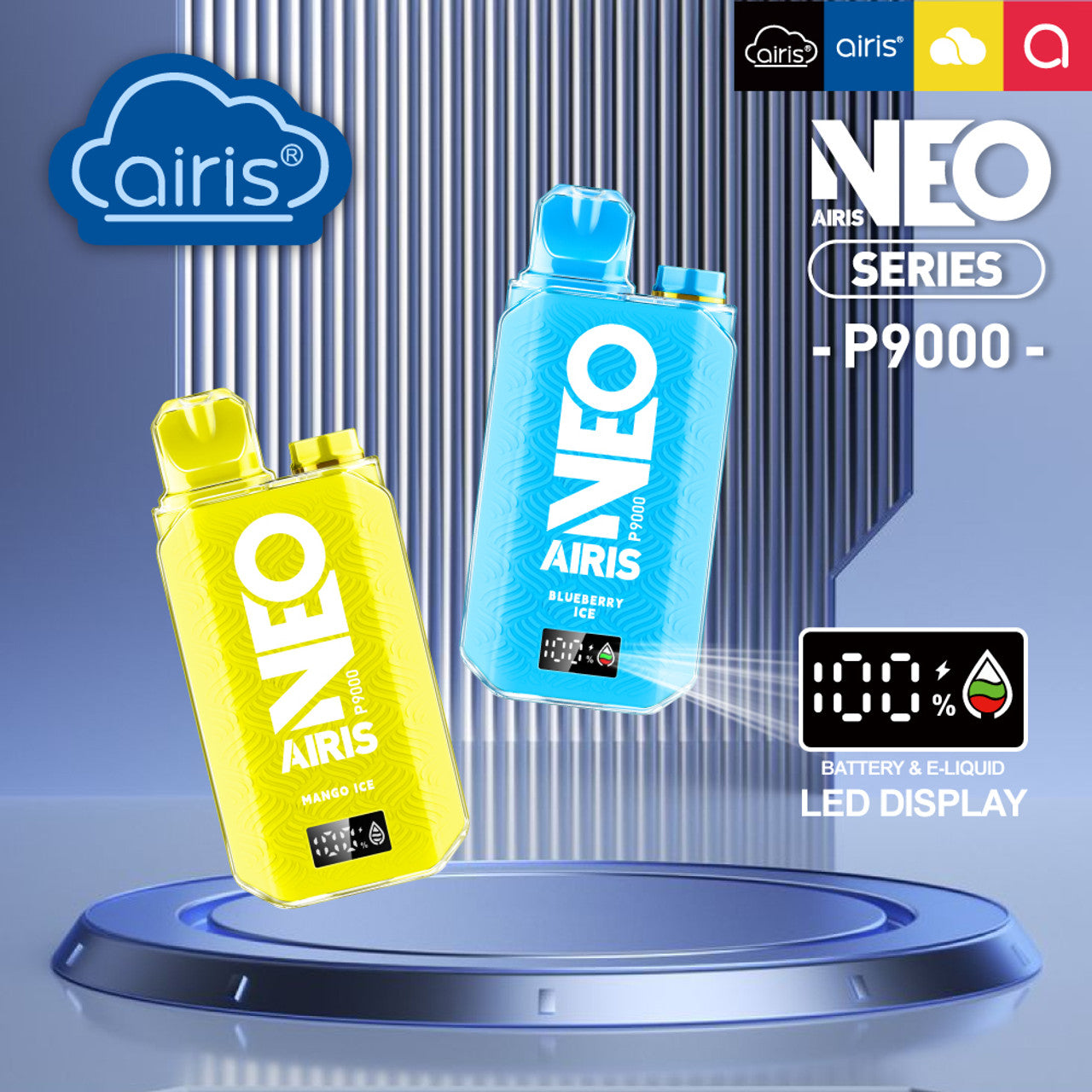 Airis Neo P9000 Rechargeable Disposable – 9000 Puffs [BUY 5 BOXES GET 1 FREE]