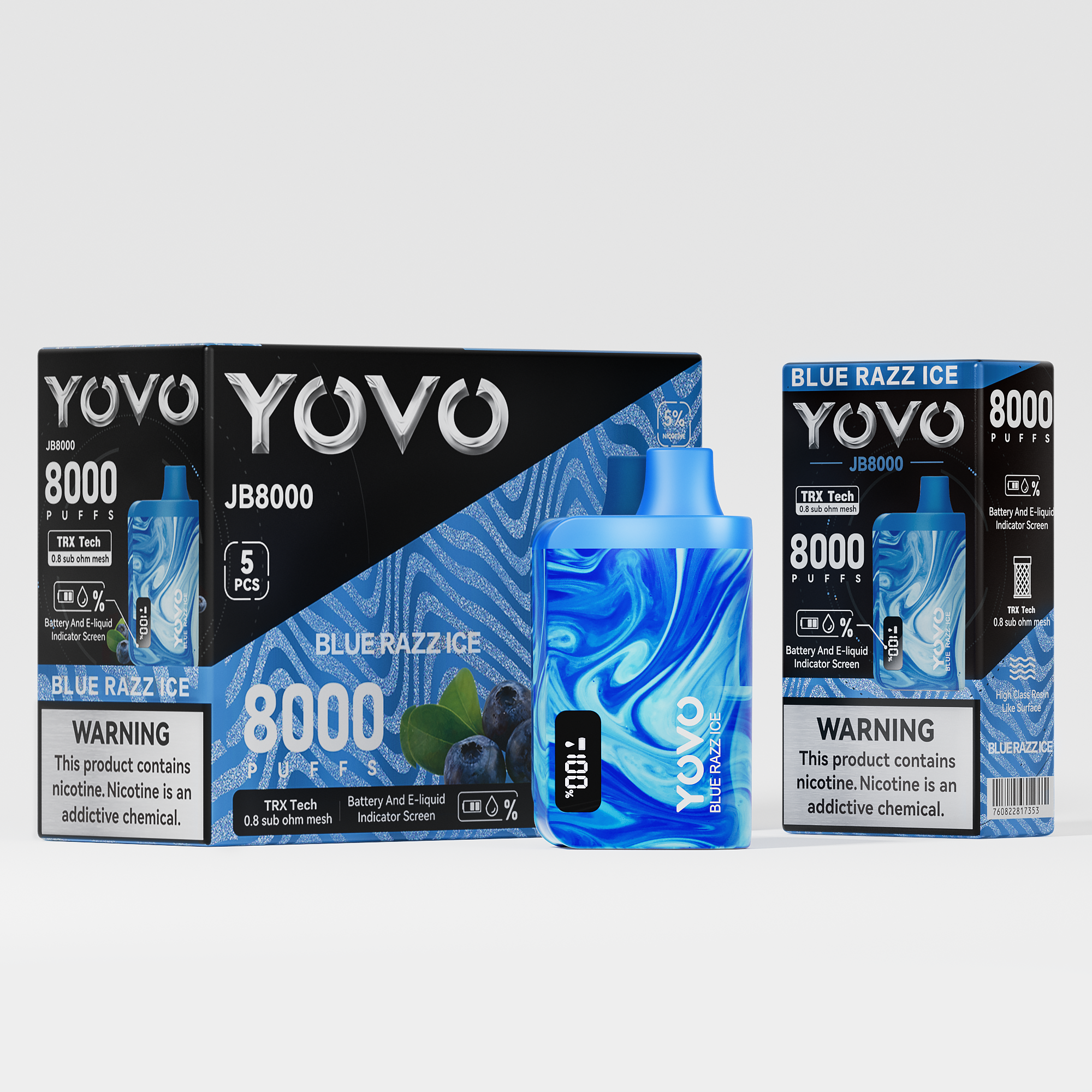 Yovo JB8000 Smart Disposable – 8000 Puffs [BUY 5 BOXES GET 1 FREE] Yovo Yovo JB8000 Smart Disposable – 8000 Puffs [BUY 5 BOXES GET 1 FREE]