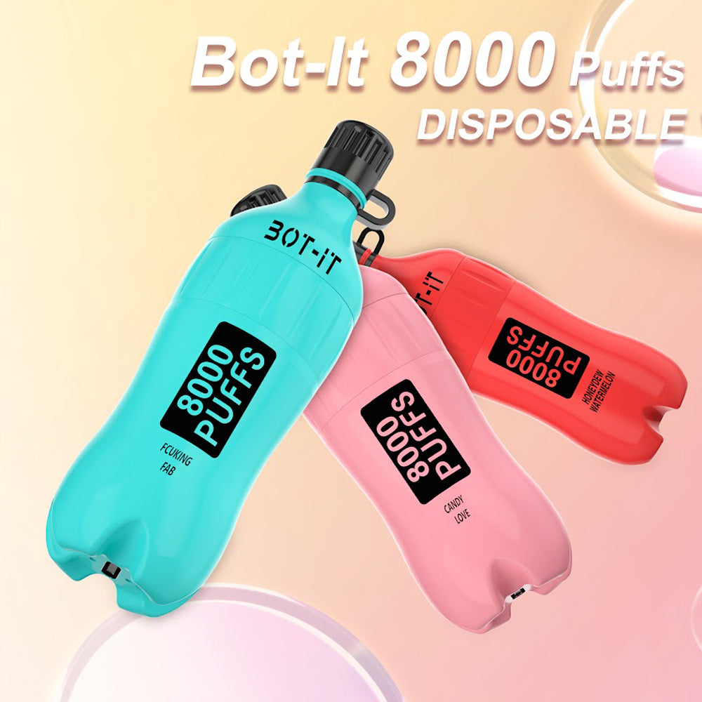 BOT-IT 8000 Pocket Size Edition Rechargeable Disposable Device – 8000 Puffs