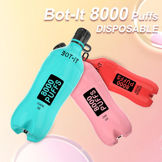 BOT-IT 8000 Pocket Size Edition Rechargeable Disposable Device – 8000 Puffs