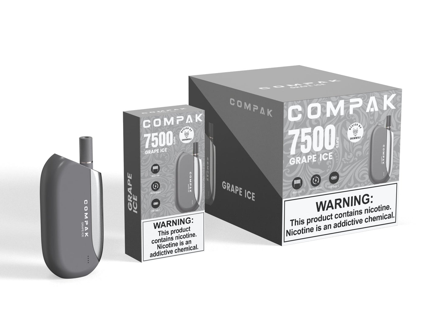 Compak 7500 Puffs Design by SNOWWOLF Disposable – 7500 Puffs SNOWWOLF Compak 7500 Puffs Design by SNOWWOLF Disposable – 7500 Puffs