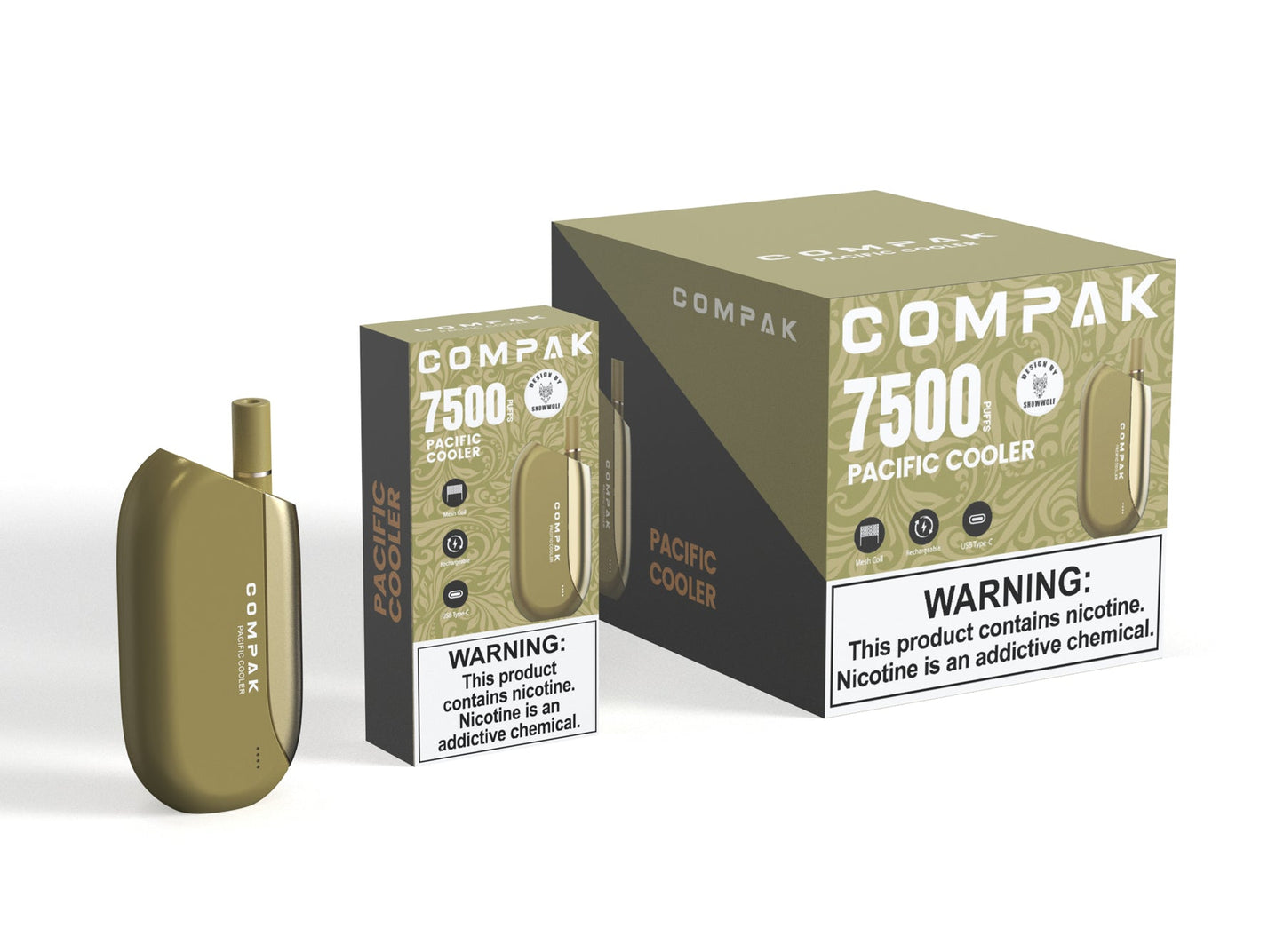 Compak 7500 Puffs Design by SNOWWOLF Disposable – 7500 Puffs SNOWWOLF Compak 7500 Puffs Design by SNOWWOLF Disposable – 7500 Puffs