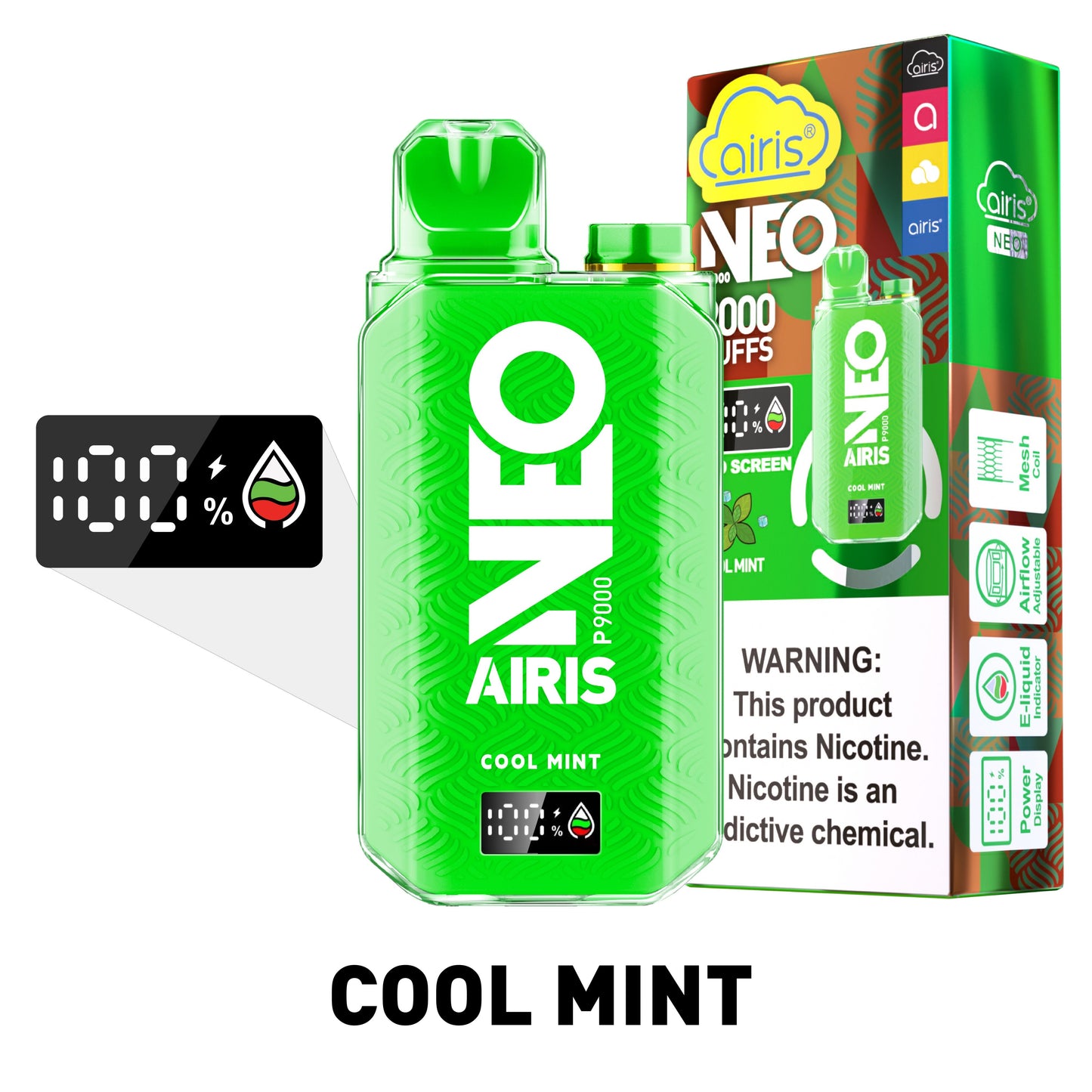 Airis Neo P9000 Rechargeable Disposable – 9000 Puffs [BUY 10 BOXES GET 2 FREE] Airis Airis Neo P9000 Rechargeable Disposable – 9000 Puffs [BUY 10 BOXES GET 2 FREE]