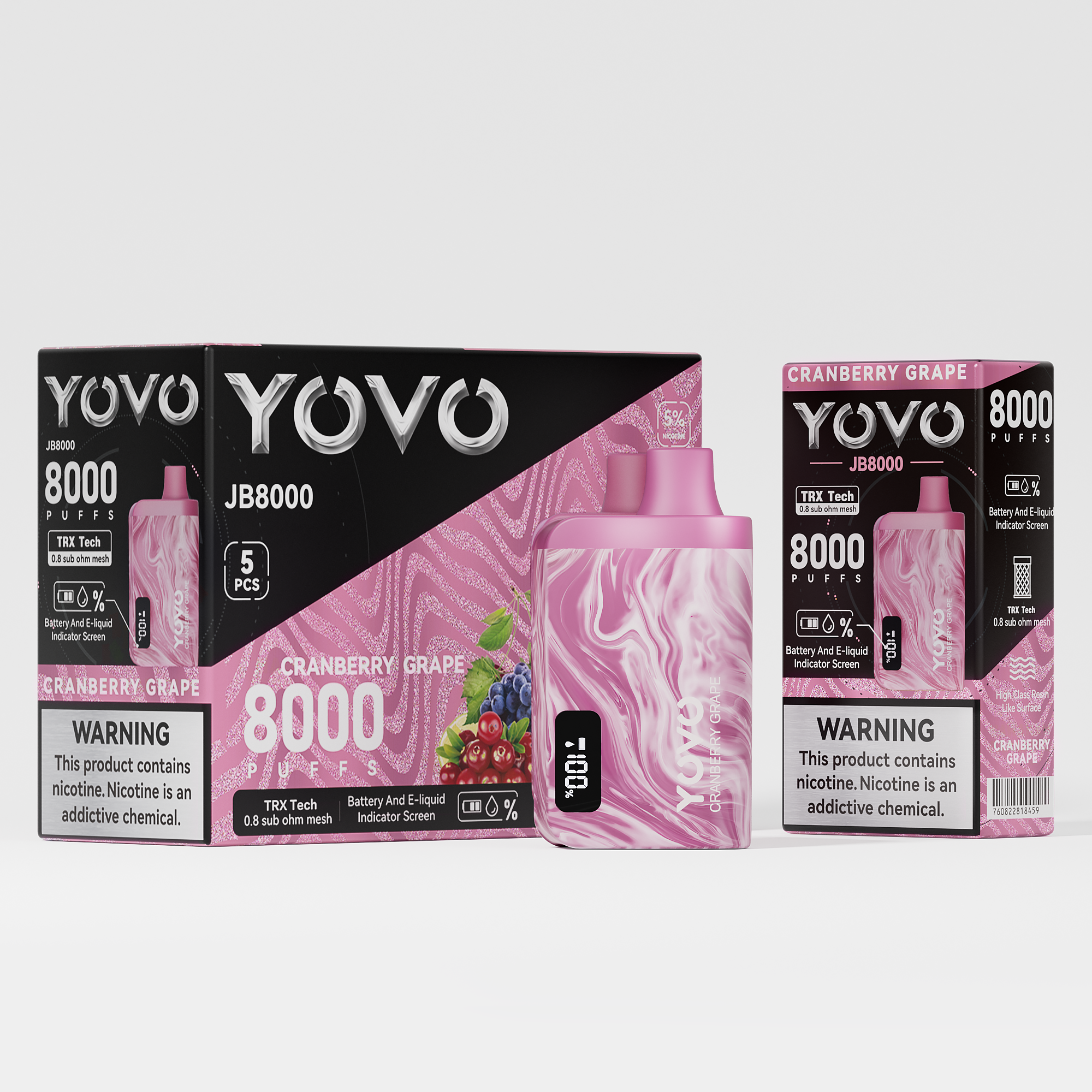 Yovo JB8000 Smart Disposable – 8000 Puffs [BUY 5 BOXES GET 1 FREE] Yovo Yovo JB8000 Smart Disposable – 8000 Puffs [BUY 5 BOXES GET 1 FREE]