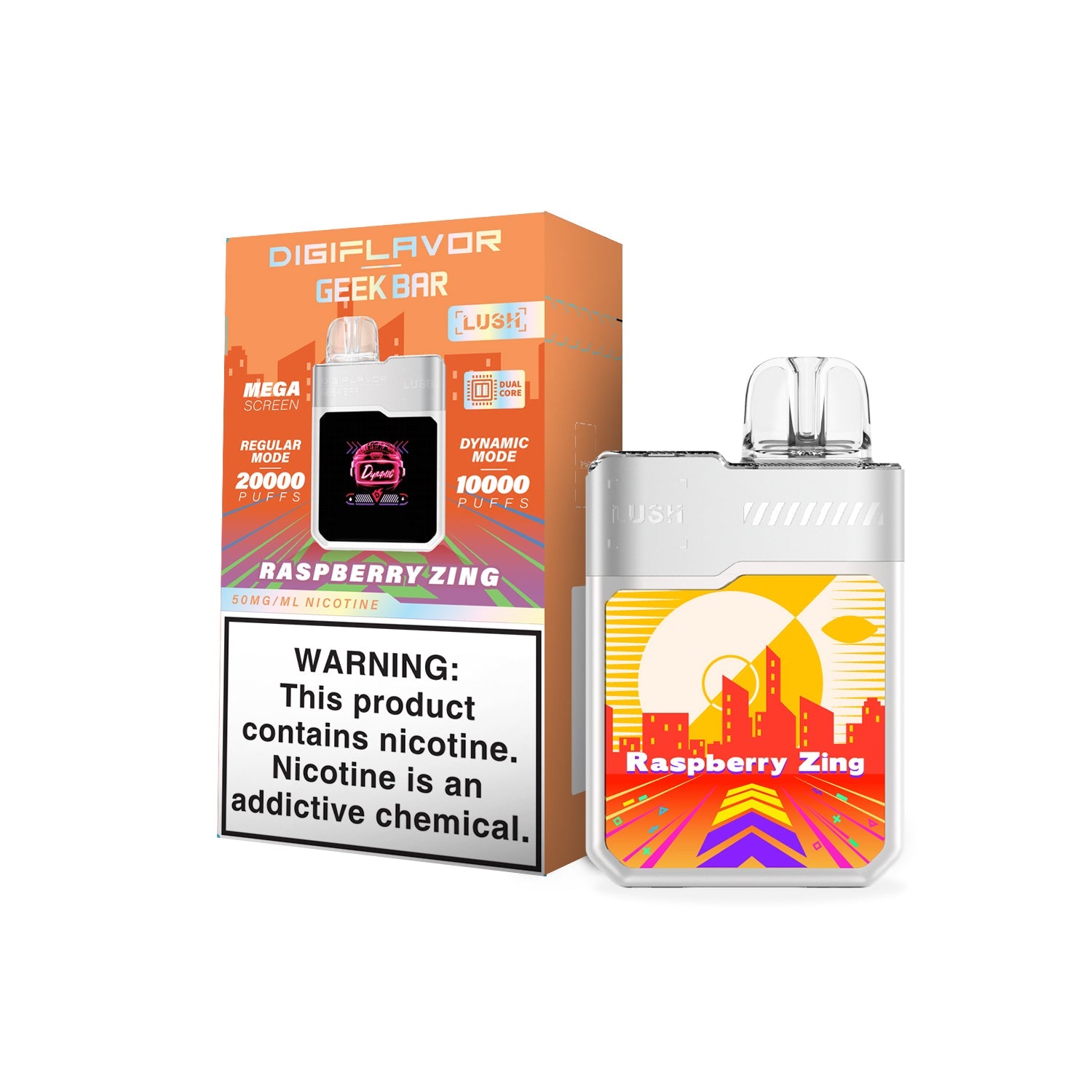 DIGIFLAVOR x Geek Bar LUSH Rechargeable Disposable Device – 20000 Puffs (2 Box per Flavor Max Limit)