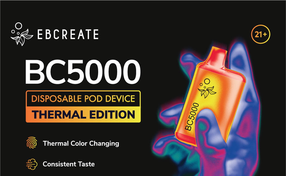 EBCREATE BC5000 THERMAL EDITION Rechargeable Disposable Device 650mAh – 5000 Puffs EBCREATE EBCREATE BC5000 THERMAL EDITION Rechargeable Disposable Device 650mAh – 5000 Puffs