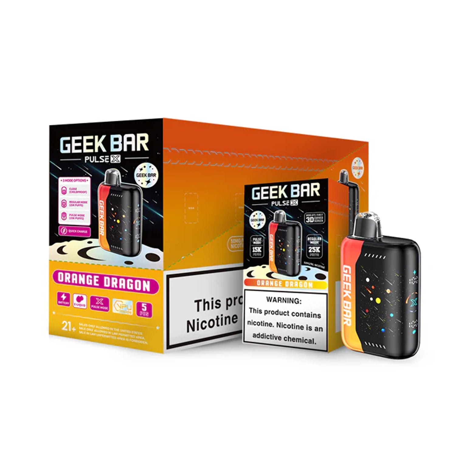 Geek Bar Pulse X 25K Puff METEOR EDITION Disposable Device – 25000 Puffs (2 Box per Flavor Max Limit)