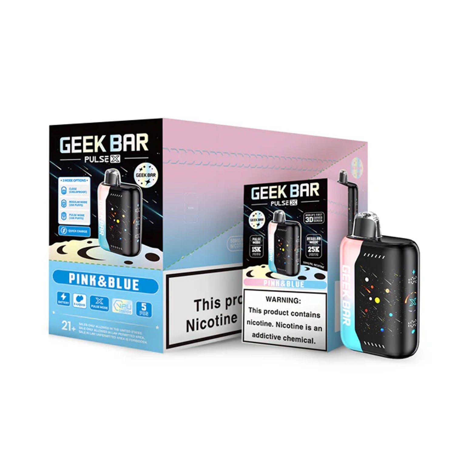 Geek Bar Pulse X 25K Puff METEOR EDITION Disposable Device – 25000 Puffs (2 Box per Flavor Max Limit)