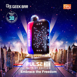 Geek Bar Pulse X 25K Puff PATRIOT EDITION Disposable Device – 25000 Puffs (2 Box per Flavor Max Limit)