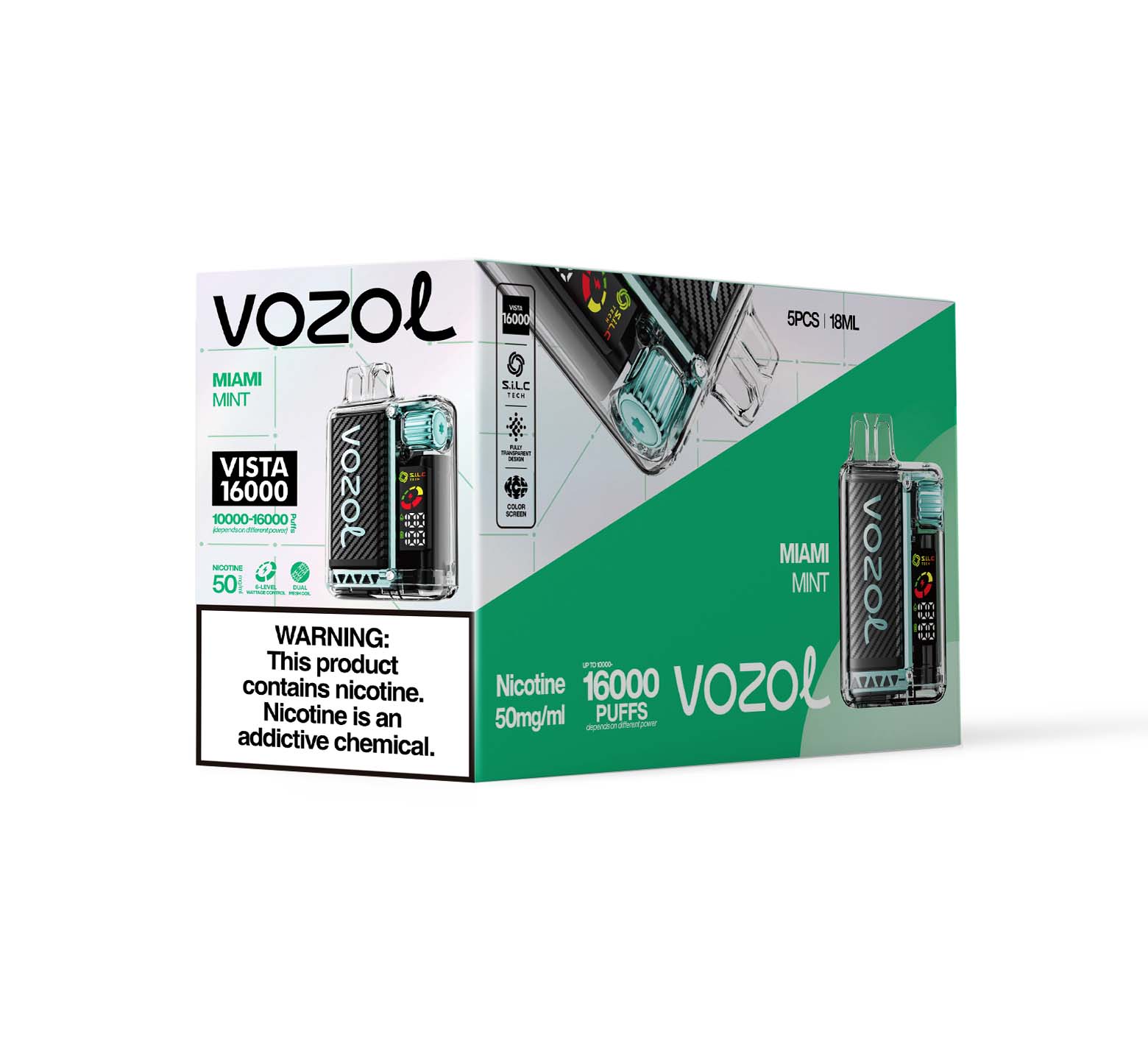 VOZOL Vista 16000 Puffs Rechargeable Disposable Device - 16000 Puffs