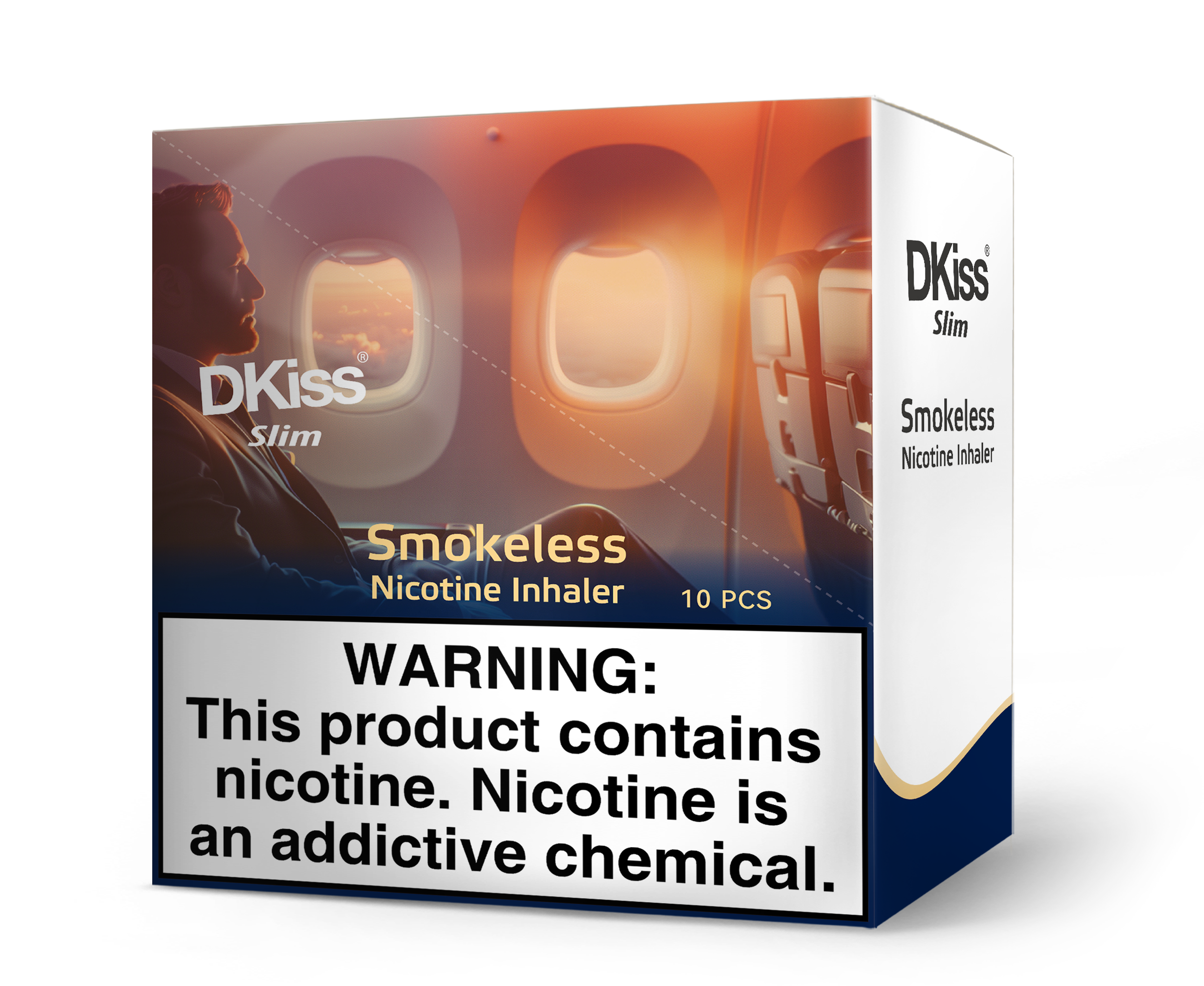 DKiss Slim Smokeless Nicotine Inhaler Kit - 400 puffs