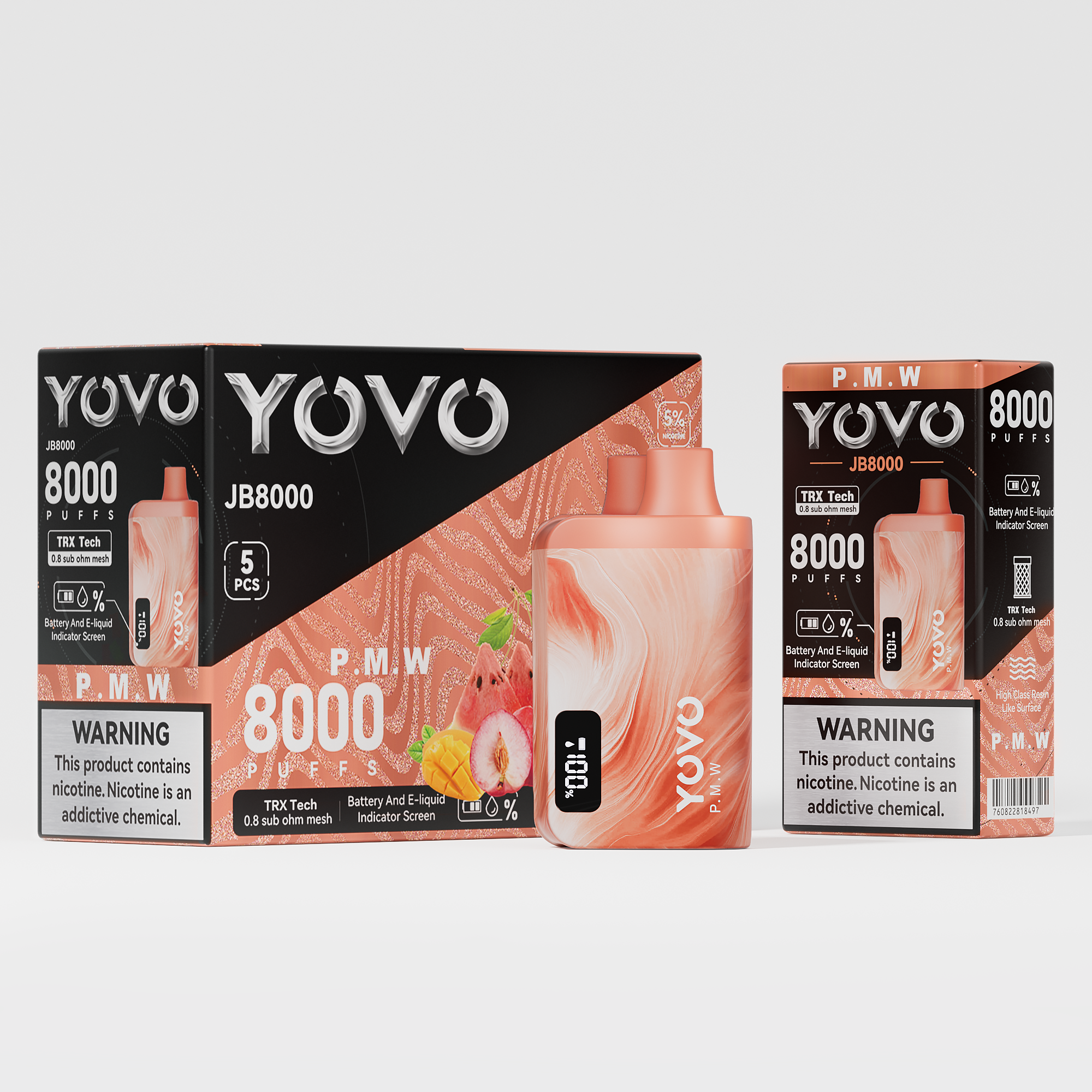 Yovo JB8000 Smart Disposable – 8000 Puffs [BUY 5 BOXES GET 1 FREE] Yovo Yovo JB8000 Smart Disposable – 8000 Puffs [BUY 5 BOXES GET 1 FREE]