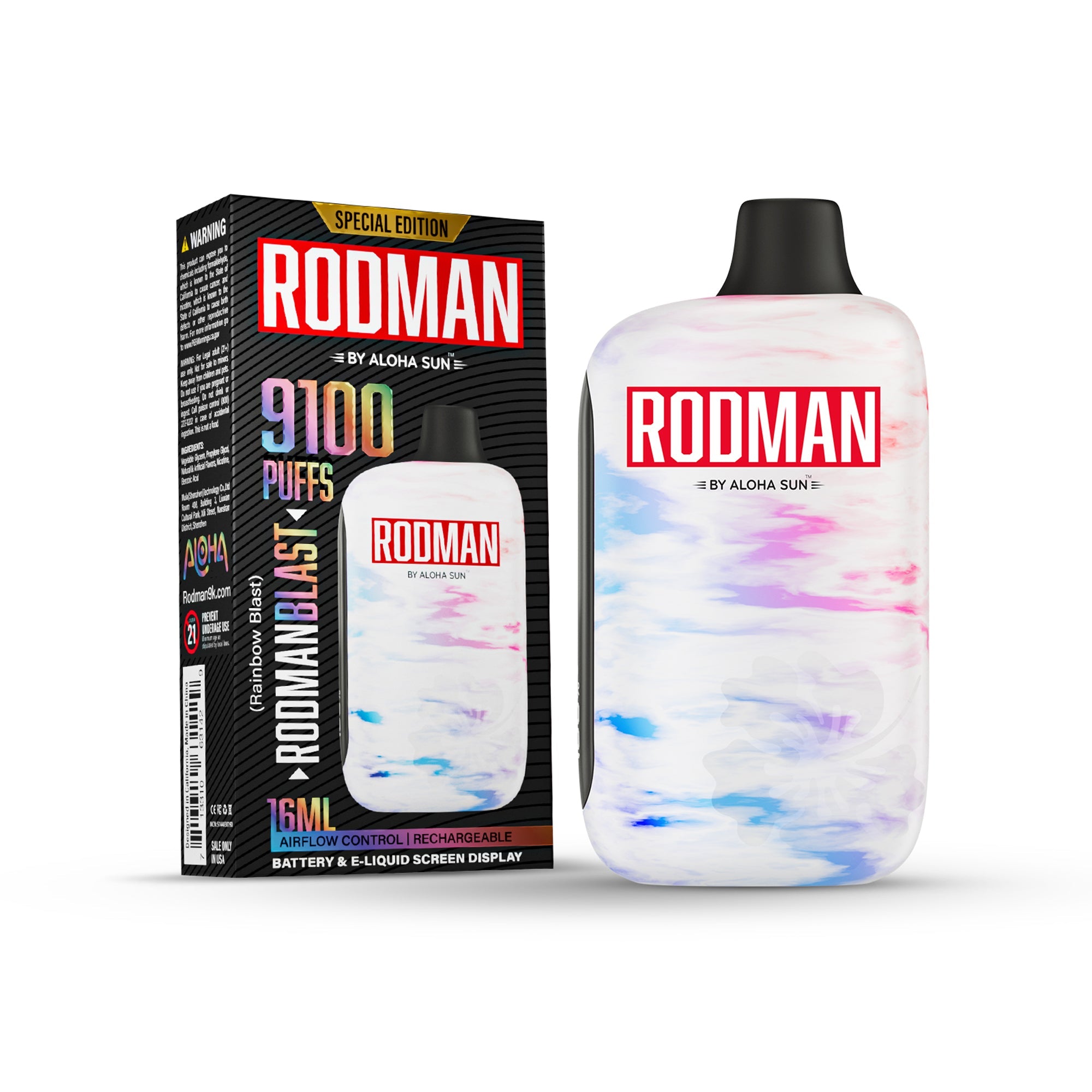 Rodman 9100 Disposable by Aloha Sun – 9100 Puffs