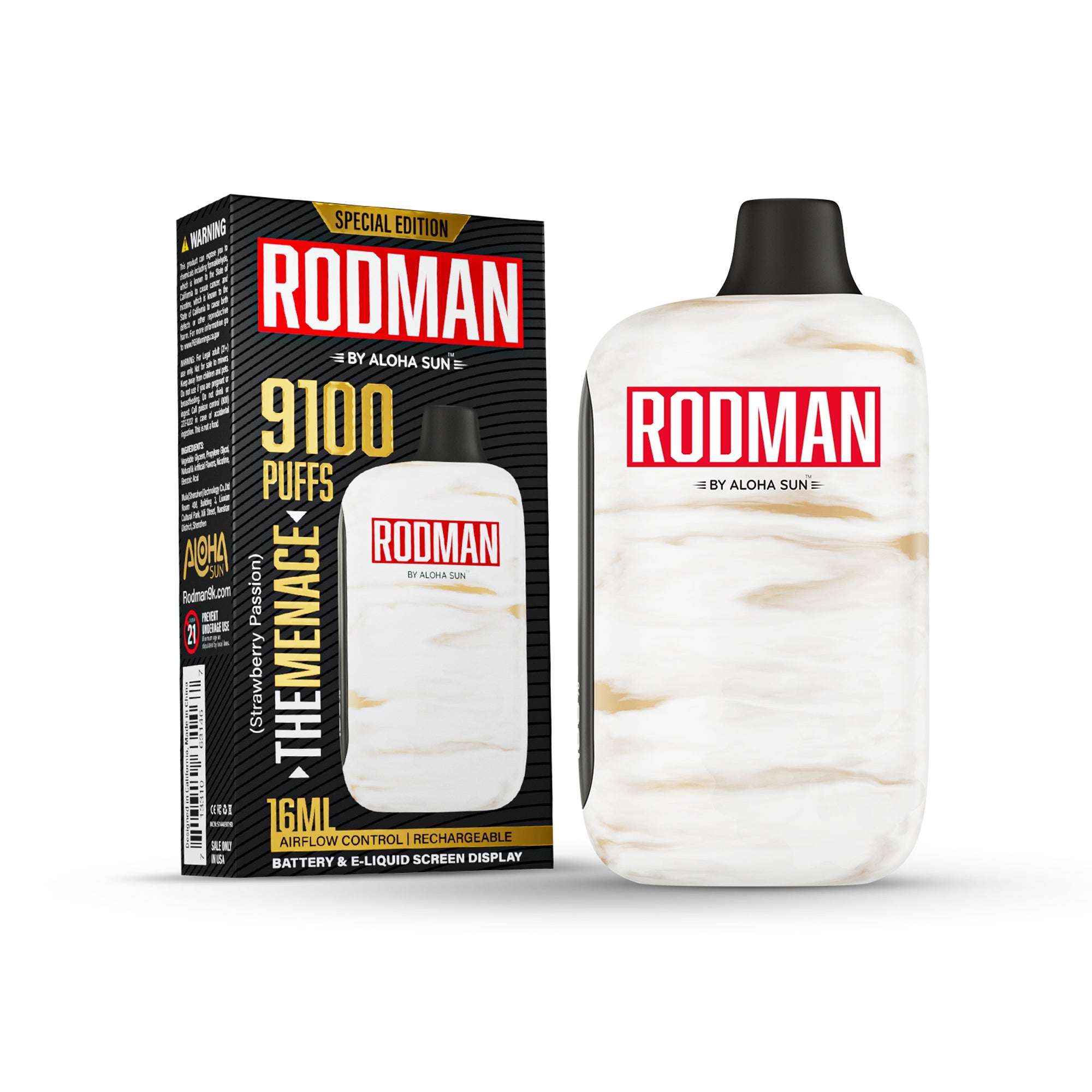 Rodman 9100 Disposable by Aloha Sun – 9100 Puffs