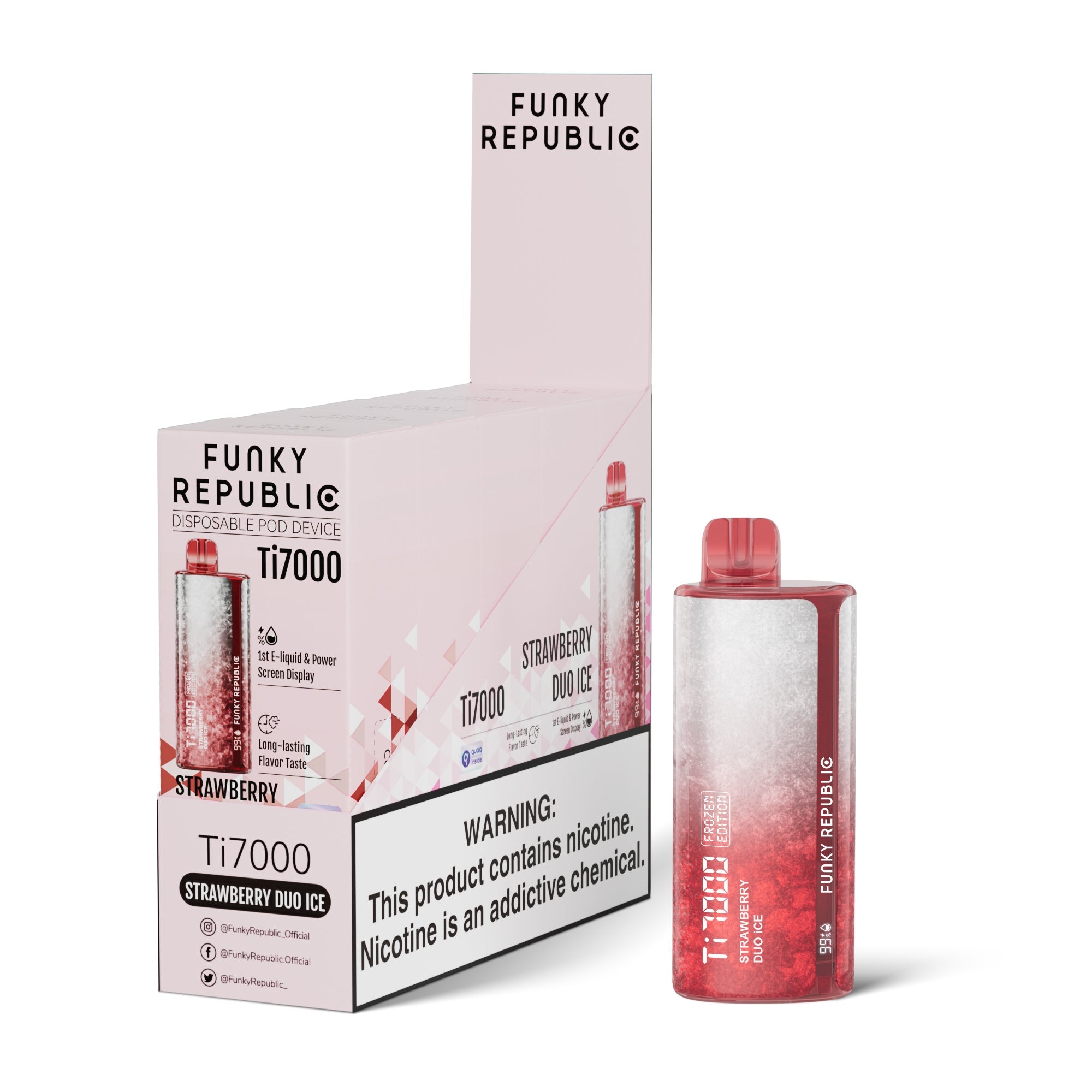 FUNKY LANDS Ti7000 Rechargeable Disposable – 7000 Puffs