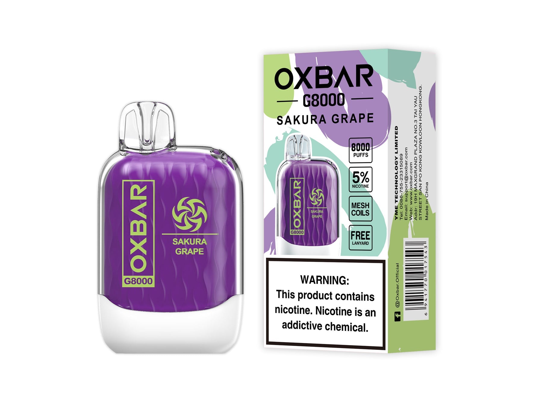 OXBAR G8000 Rechargeable Disposables - 8000 Puffs [BUY 10 BOXES GET 2 FREE] OXBAR OXBAR G8000 Rechargeable Disposables - 8000 Puffs [BUY 10 BOXES GET 2 FREE]