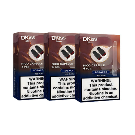 DKiss Slim Replacement Nico Capsule - 400 Puffs (4pcs/Pack)