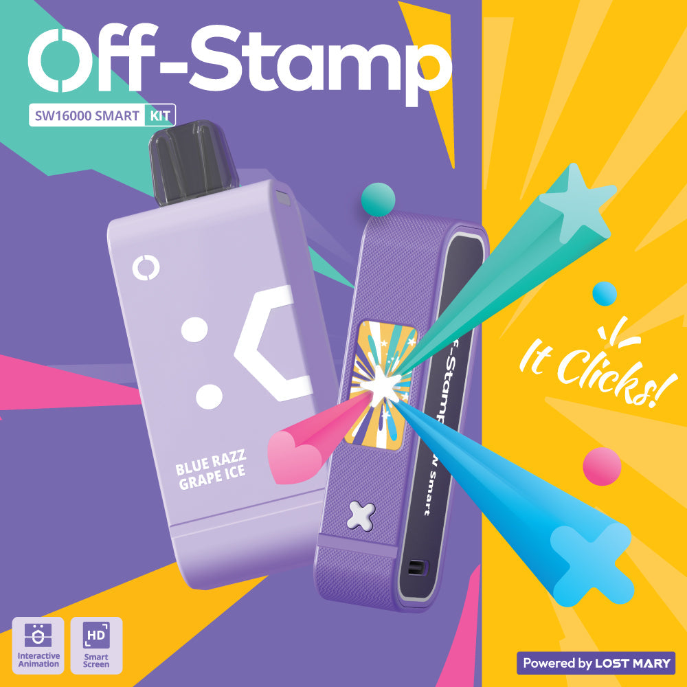 Off-Stamp SW Smart Charging Battery Device Powered by LOST MARY - (Battery Only)