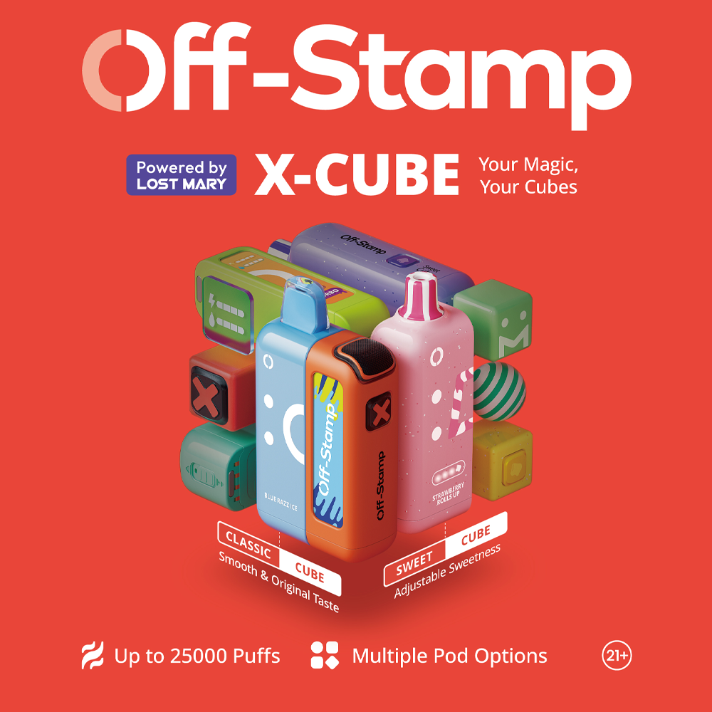 Off-Stamp X-CUBE KIT by LOST MARY – 25,000 puffs, dual tanks