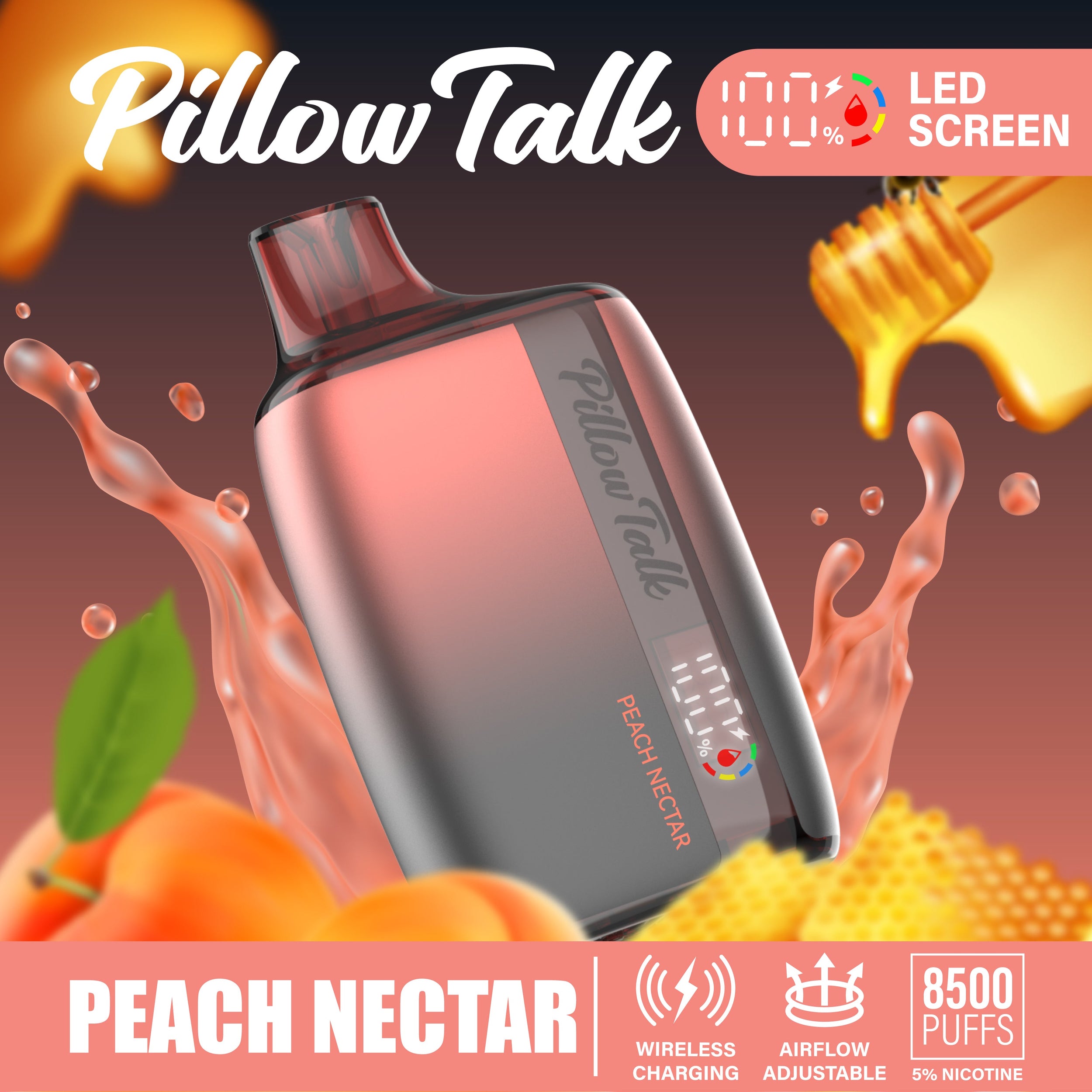 Pillow Talk Rechargeable Disposable Device - 8500 Puffs Pillow Talk Pillow Talk Rechargeable Disposable Device - 8500 Puffs