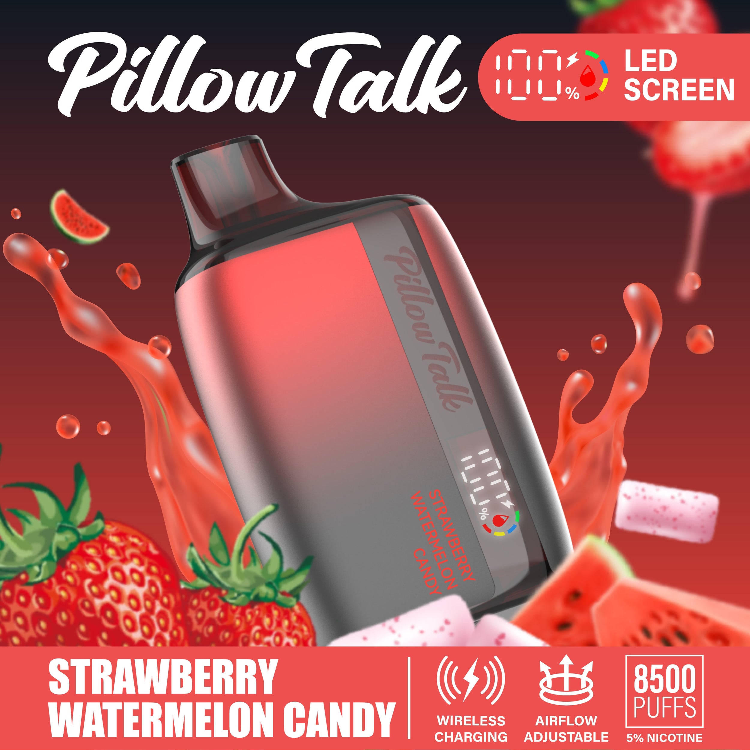 Pillow Talk Rechargeable Disposable Device - 8500 Puffs Pillow Talk Pillow Talk Rechargeable Disposable Device - 8500 Puffs