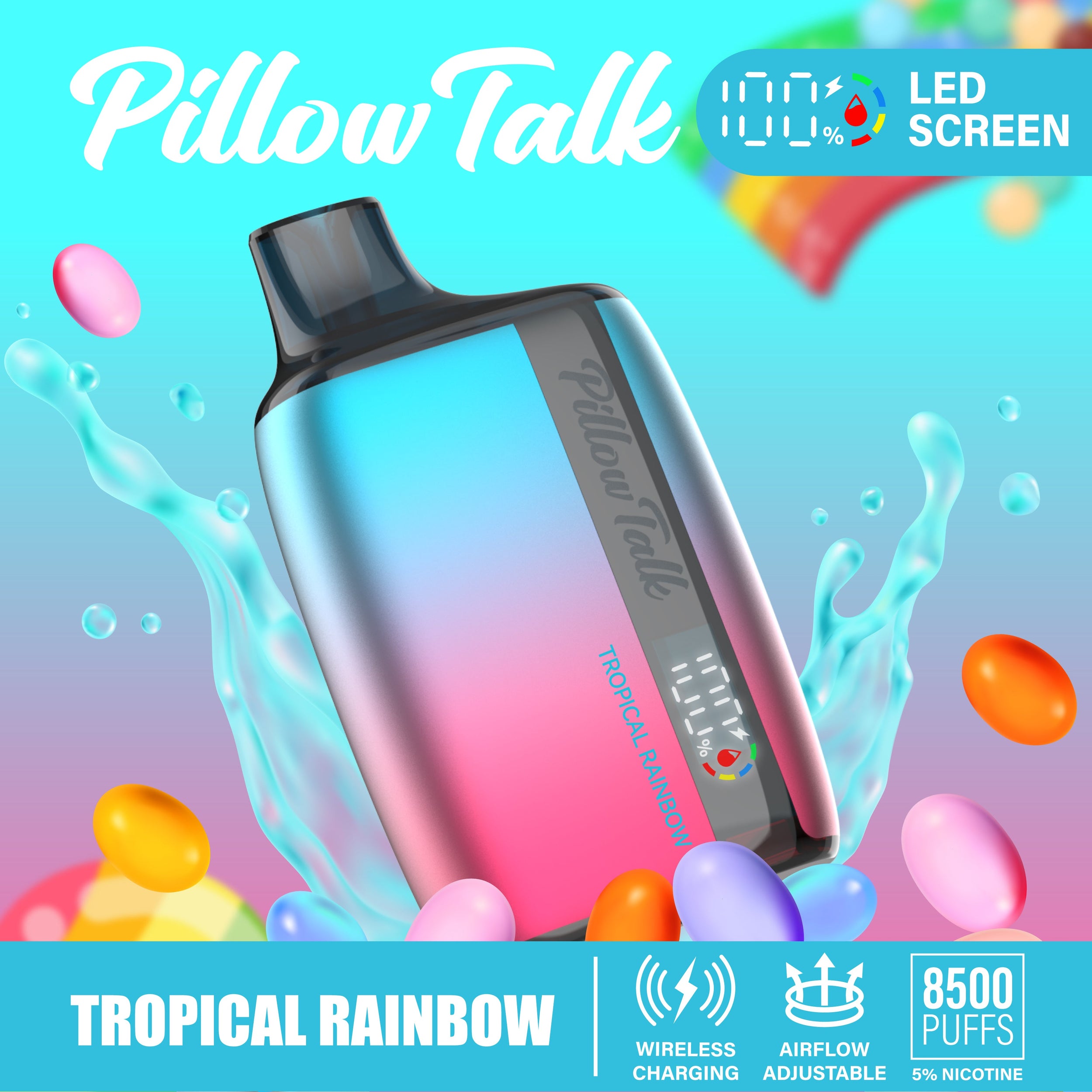 Pillow Talk Rechargeable Disposable Device - 8500 Puffs Pillow Talk Pillow Talk Rechargeable Disposable Device - 8500 Puffs