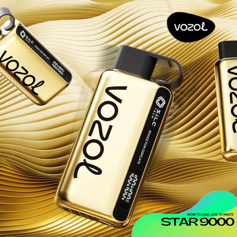 Vozol STAR 9000 Limited "Gold" Edition Disposable Vape - 9000 Puffs