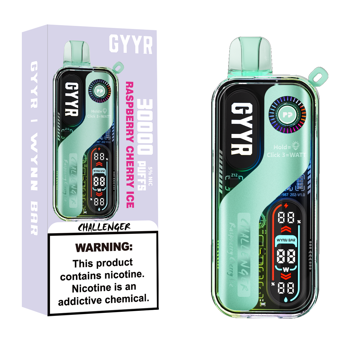 GYYR x Wynn Bar Challenger 30K Puff Rechargeable Disposable Device - 30000 Puffs