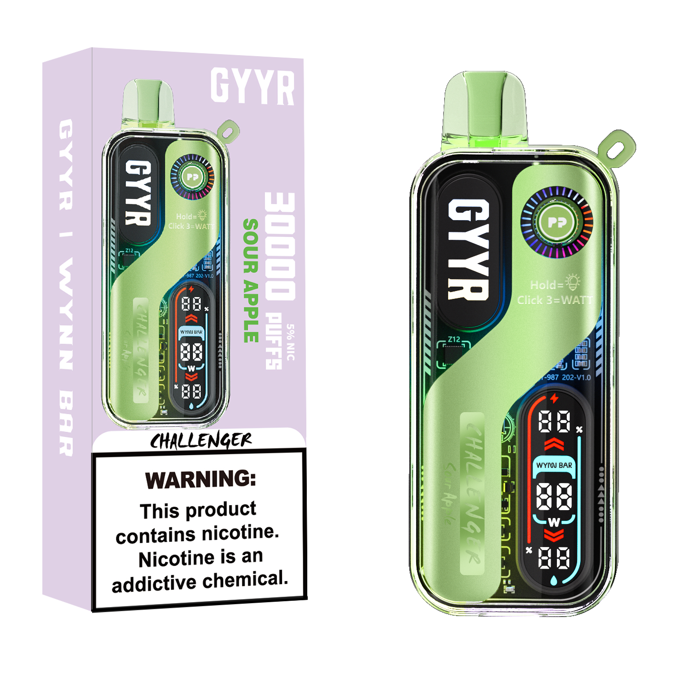 GYYR x Wynn Bar Challenger 30K Puff Rechargeable Disposable Device - 30000 Puffs