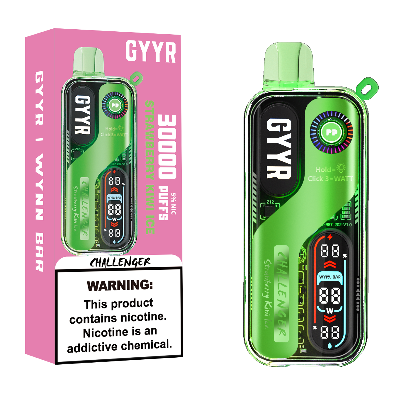 GYYR x Wynn Bar Challenger 30K Puff Rechargeable Disposable Device - 30000 Puffs